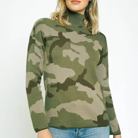 MYSTREE CUTOUT SHOULDER MOCK NECK SWEATER SIZE SMALL - Picture 7 of 9